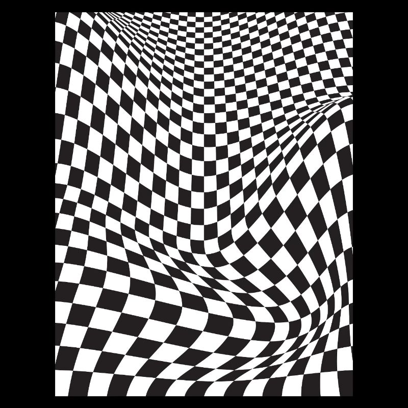 Warped Checkered Illusion