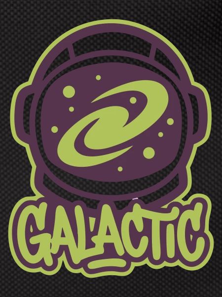 Galaxy Astronaut Helmet Logo