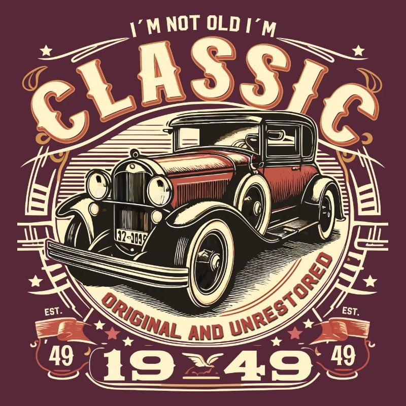 75. Geburtstag Oldtimer 1949 NOT OLD CLASSIC