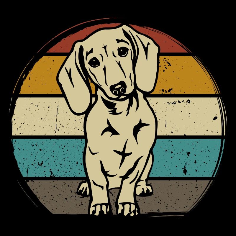 Dachshund Breed Dachshund Teckel 70s 80s retro