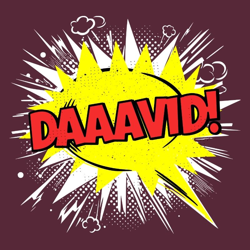 David Name Funny Speech Bubble Daaavid!
