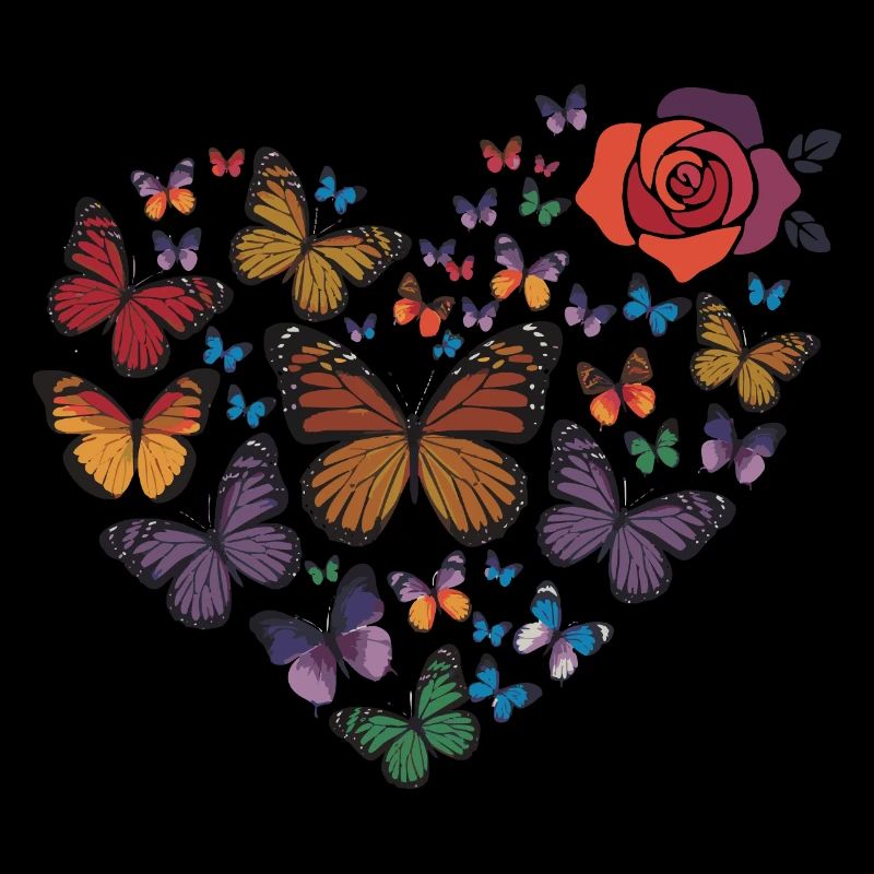 Cœur de papillons