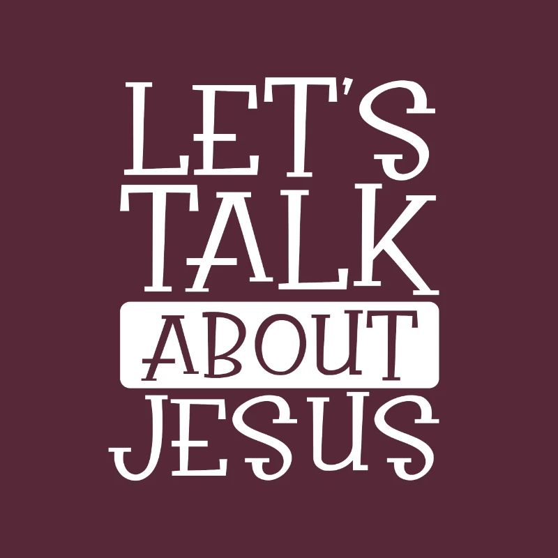 Christlicher Humor Lassen Sie uns über Jesus Christian sprechen
