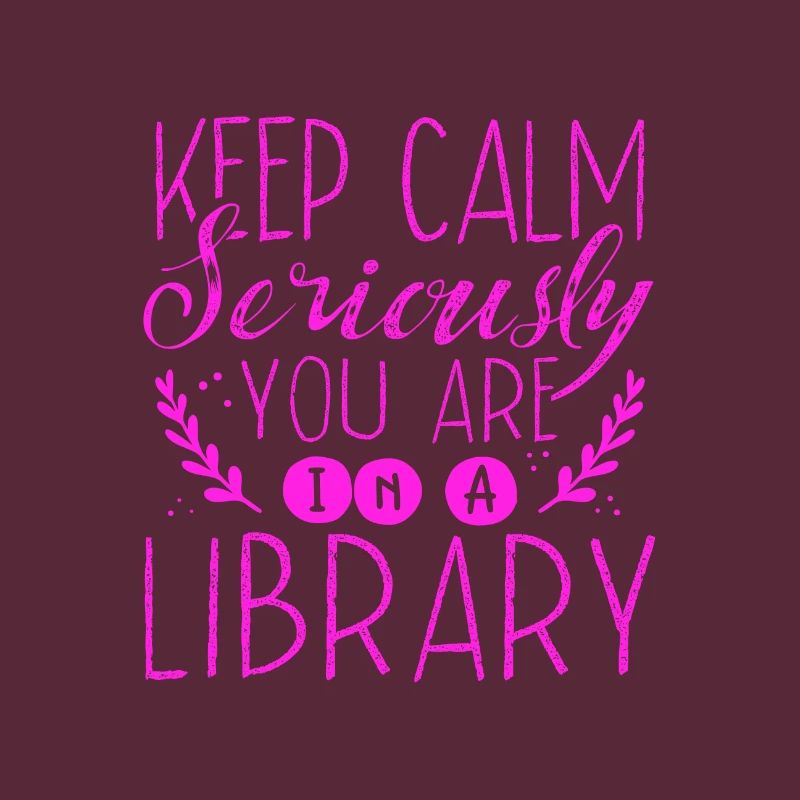 Librarian Gift Keep Calm In A Library Book Lover