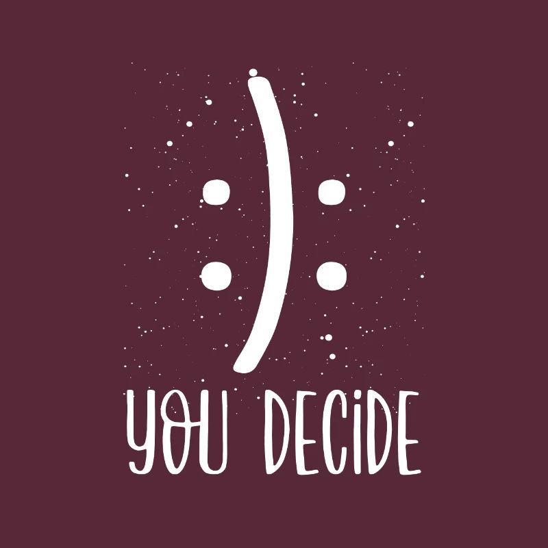 Sarkastisches Lächeln oder Stirnrunzeln Sie entscheiden Sarkasmus