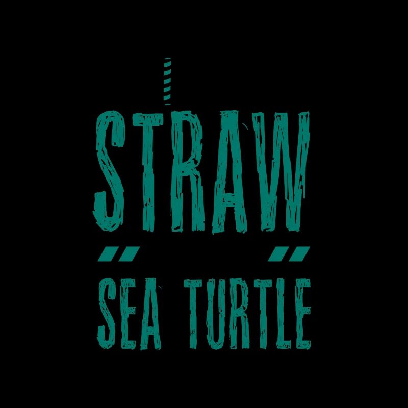 Meeresschutzgeschenk Überspringen Sie einen Strohhalm Retten Sie ein Meer