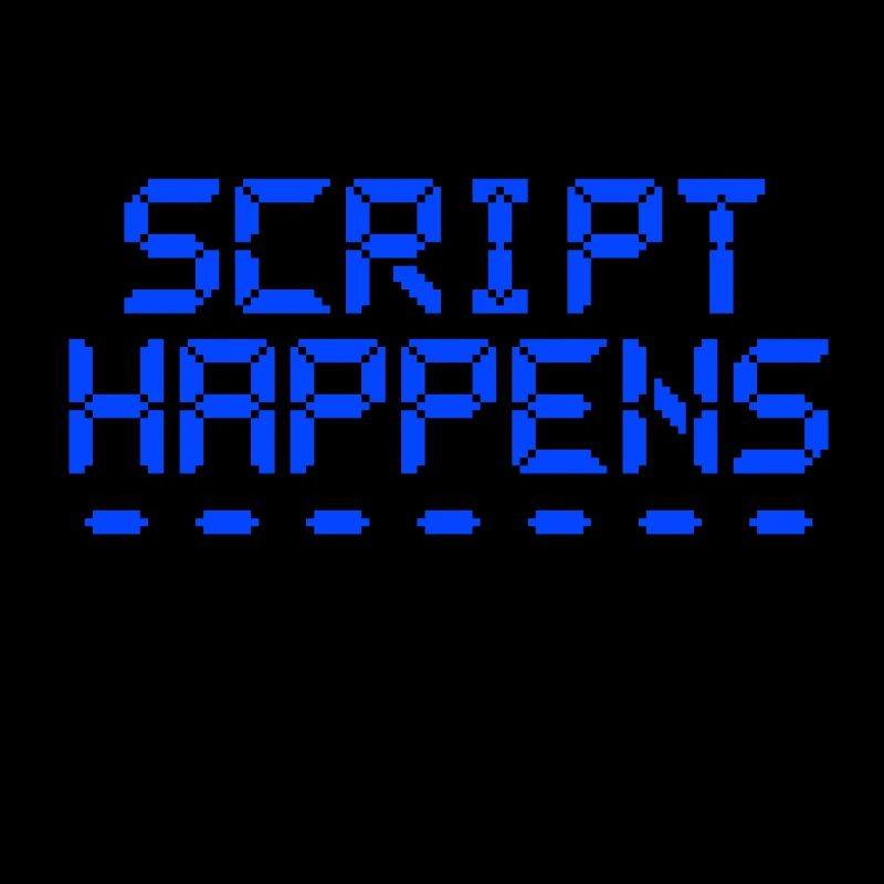 Computerprogrammierskript passiert Programmierer