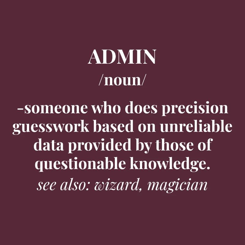 Admin Administrator Computer Science Computer