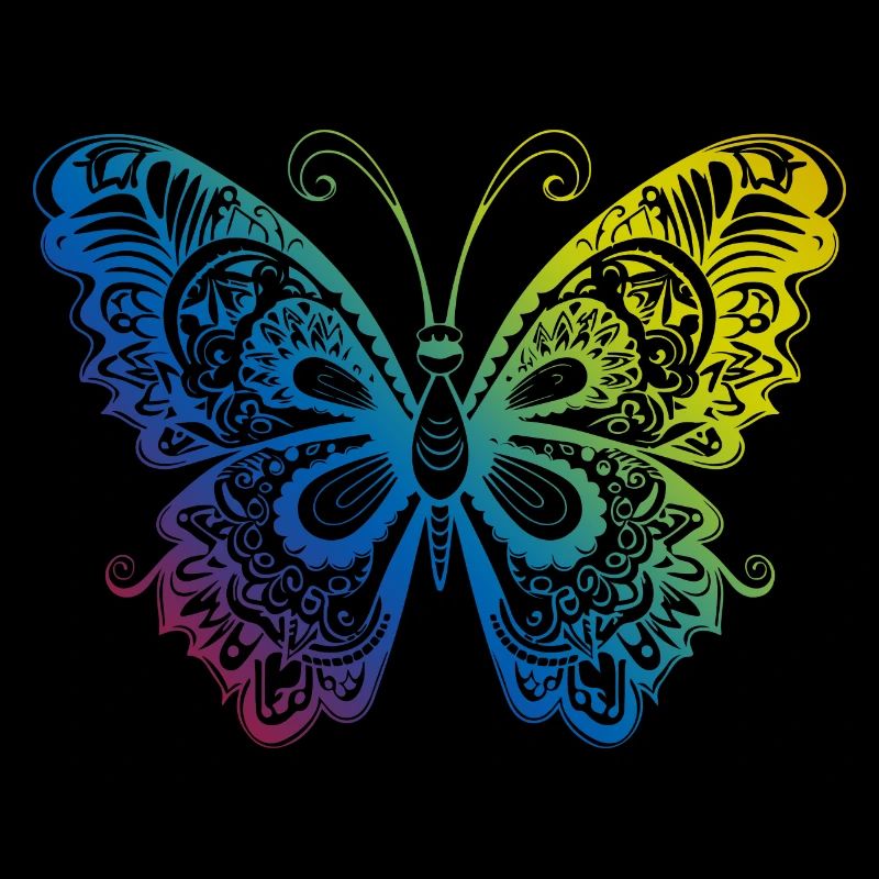 Schmetterling Mandala Boho