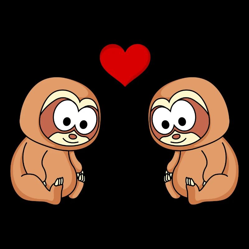 Sloth Comic Couple Love