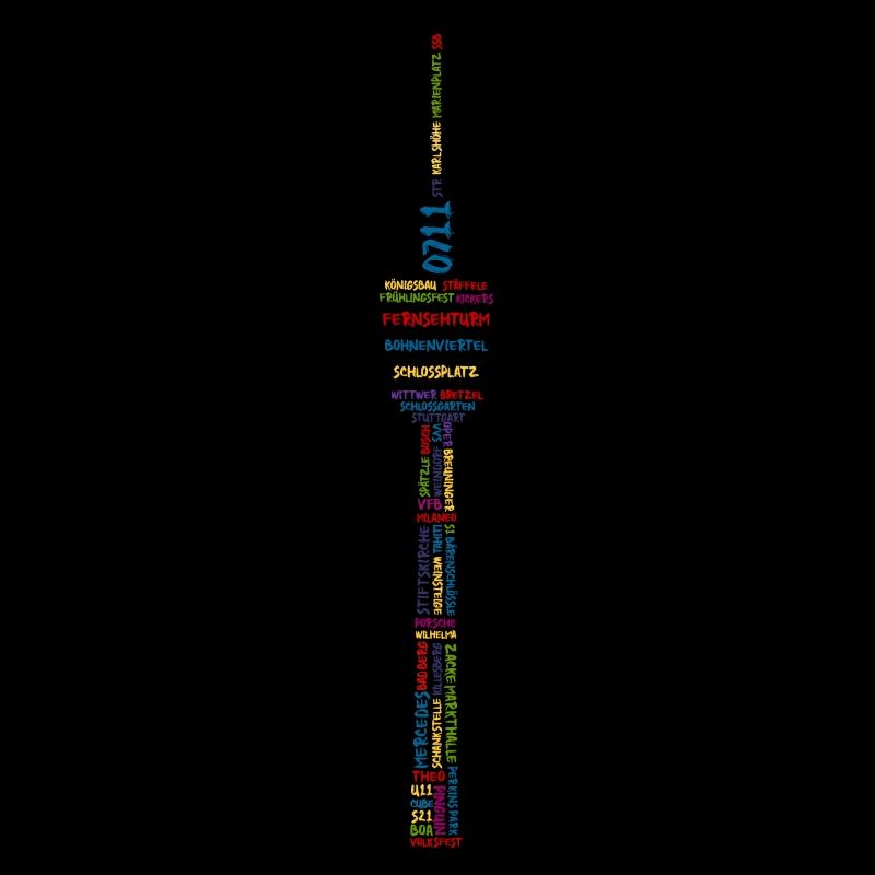 Stuttgart TV Tower (colorful)