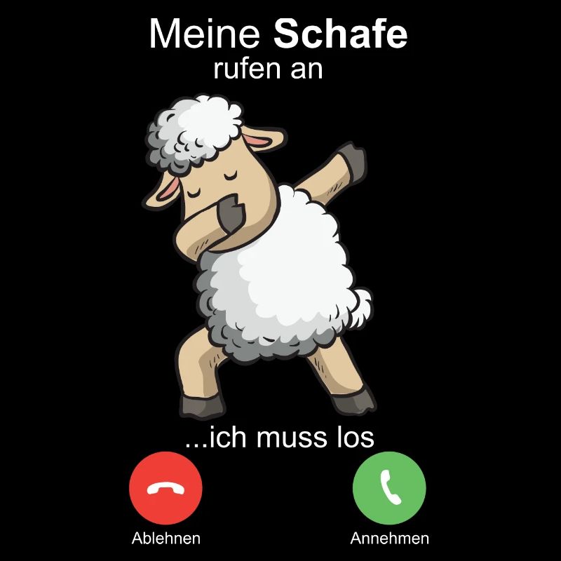 Sheep call to farmer Shepherd Sheep Farmer