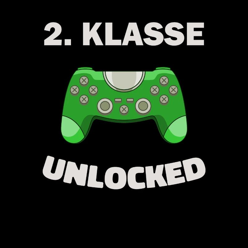 2. Klasse Gamer Deko Zocker Schule Kinder Geschenk