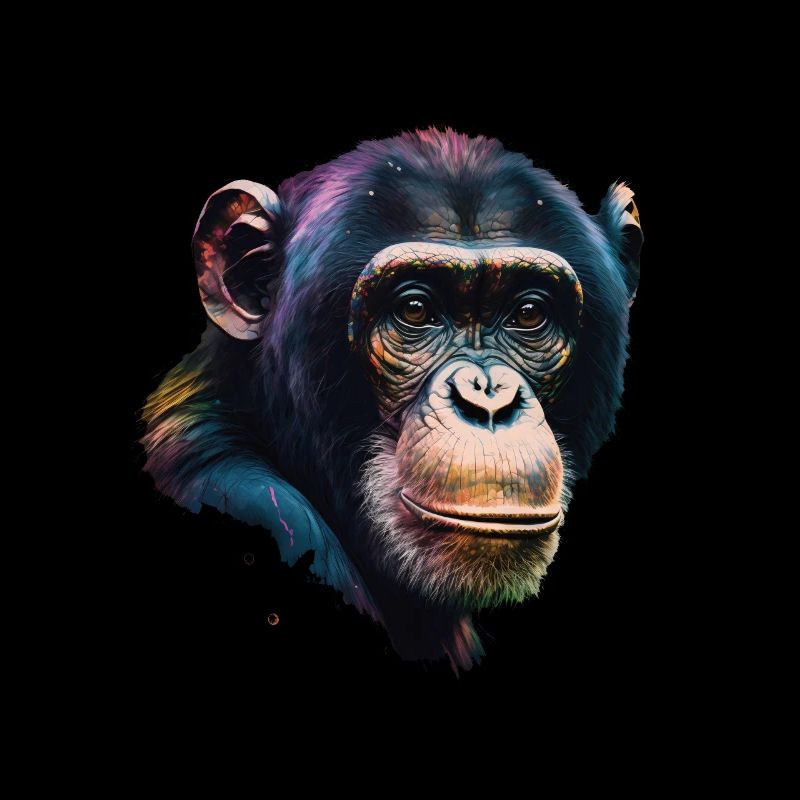Chimpanzee Monkey Portrait