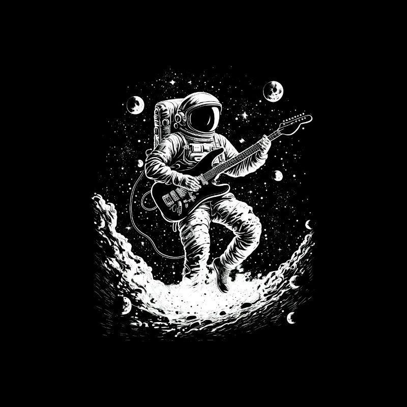 Astronaut Guitar Player