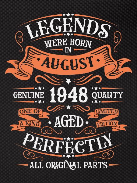 August 1948 Birthday Man