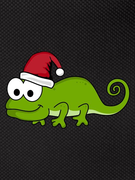Caméléon Comic Christmas