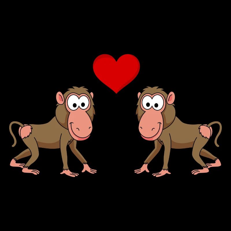 Monkey monkey comic couple love