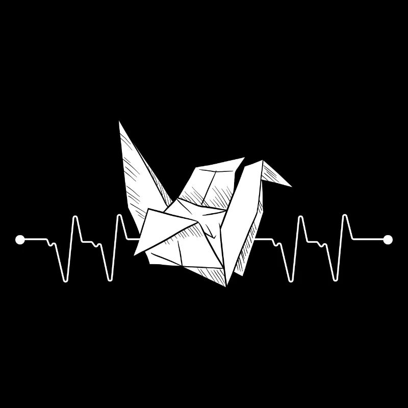 Paper Fold crane pulse frequency origami