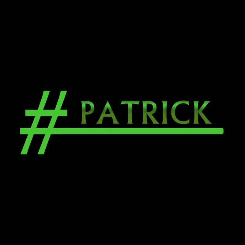 Stylish hashtag PATRICK Patrick