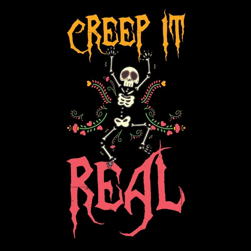 Halloween Creep It Real Creepy Skeleton