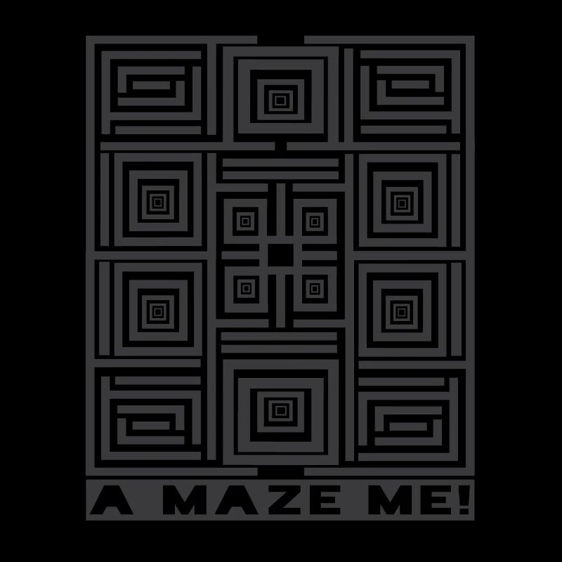A Maze Me Labyrinth Illusion Pattern Graphic