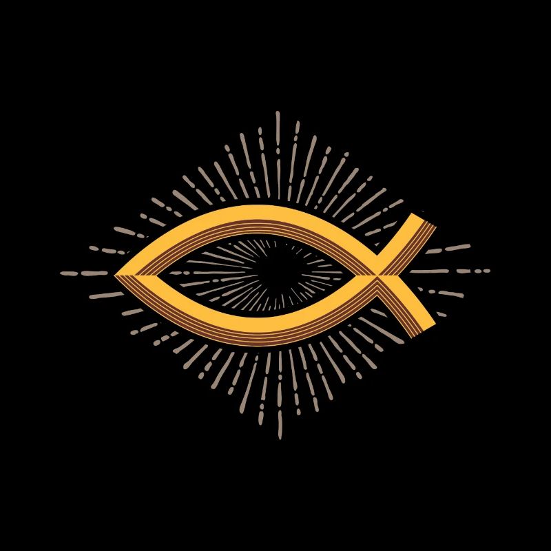 Fish symbol, gift religion christianity