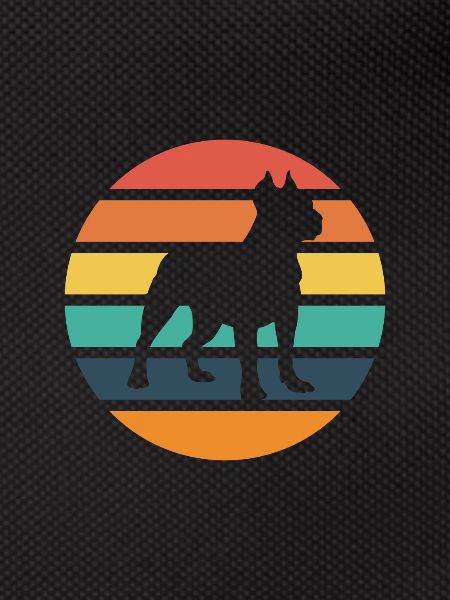 Retro pit bull design