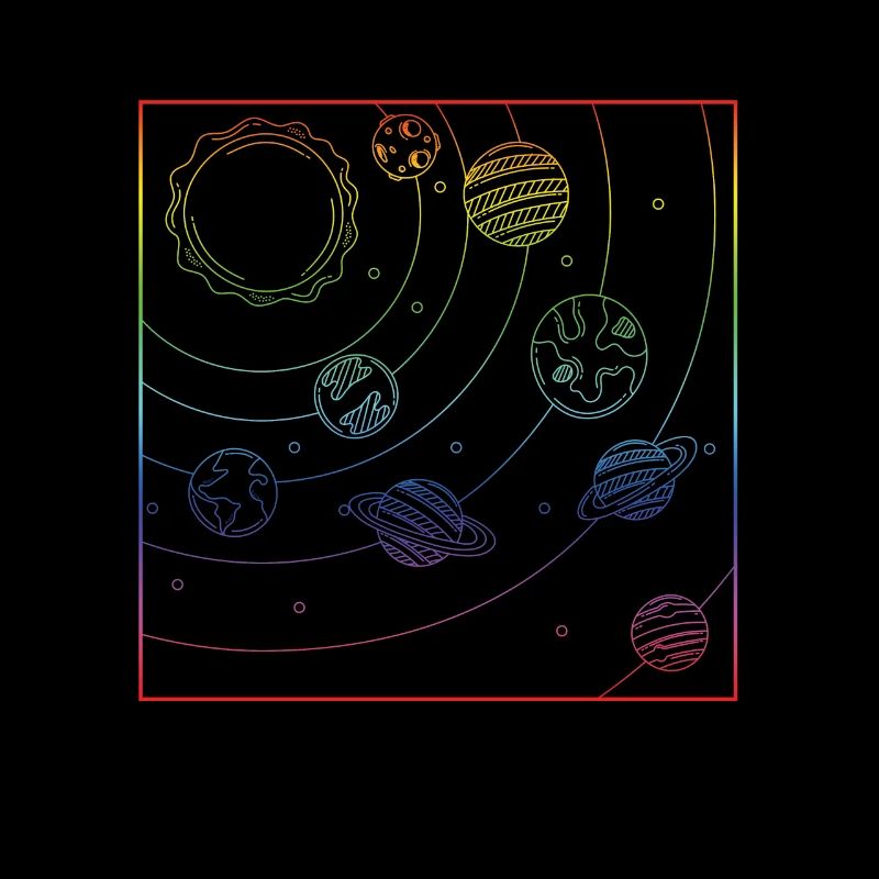 Univers coloré Planètes Univers Galaxy