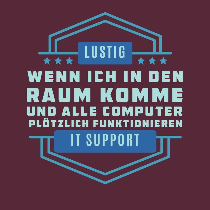 Lustigen Technologiespruch - Tech Support