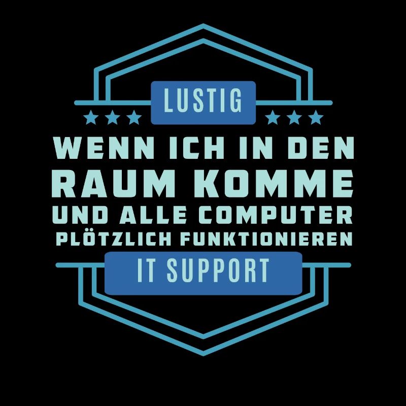 Lustigen Technologiespruch - Tech Support