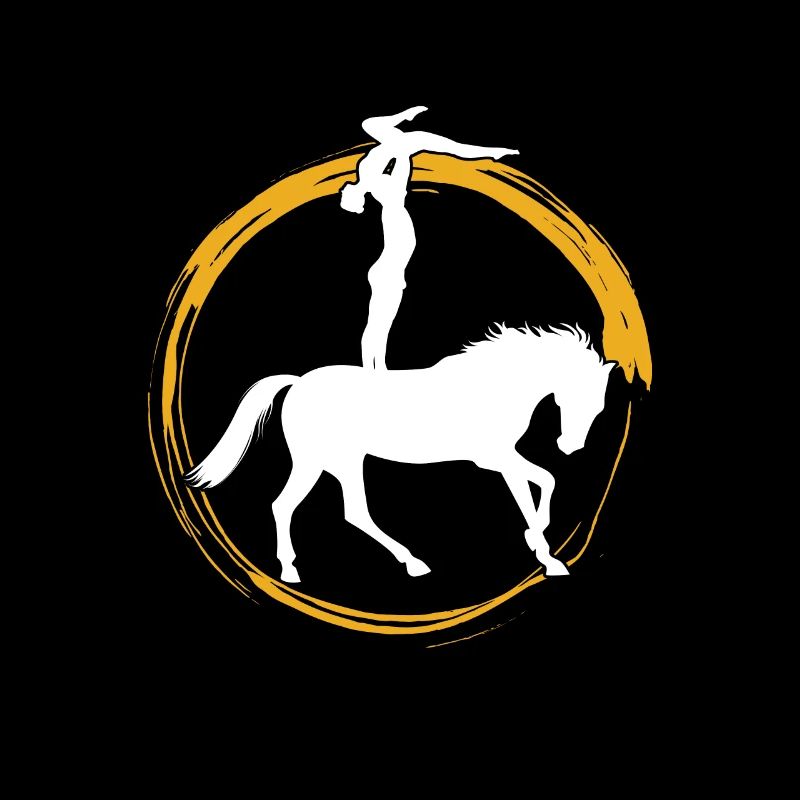 VAULTING Gymnast Horse Acrobats Balancing Gift