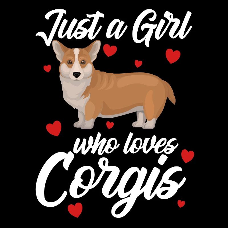 Corgi Dog Nur ein Mädchen, das Corgis liebt