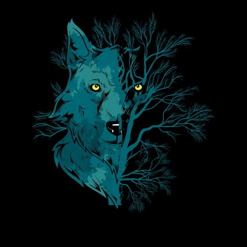 Heulender Wolf Mondlicht Wolf