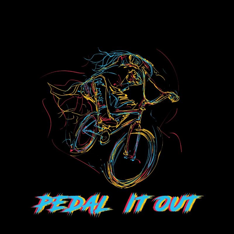 Pédalez-le notre cycliste abstrait biker cyclisme