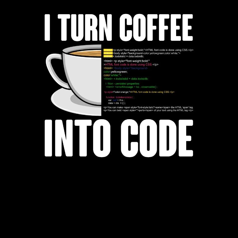 Lustiges Computer Kaffee Programmierer Design