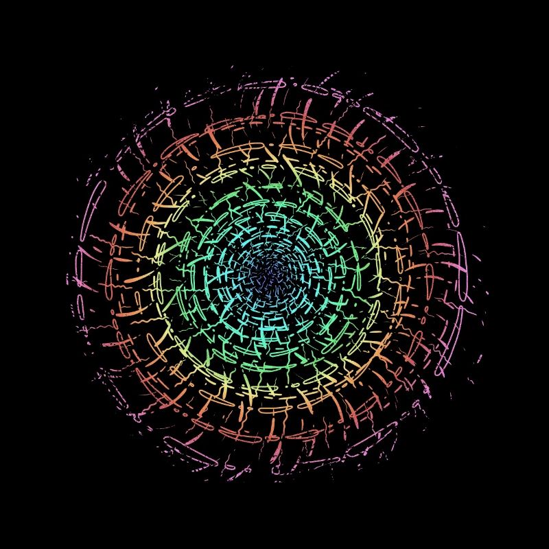 Selbst gestalten Regenbogen Kreisel Hintergrund