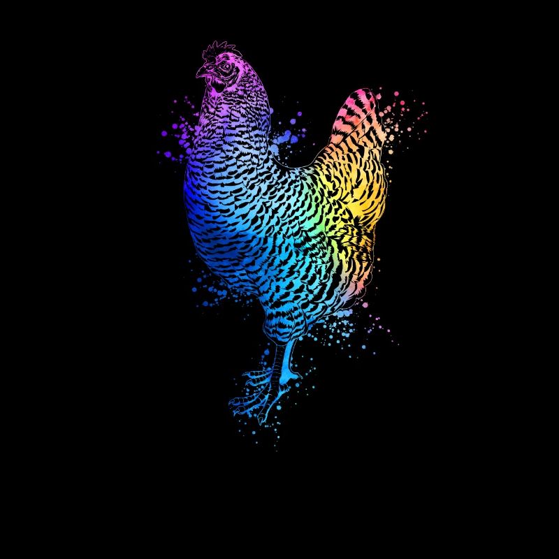 Dessin coloré d’un poulet Amrock