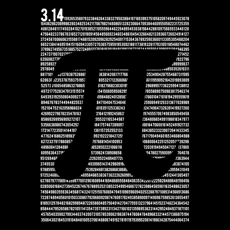 Signe Pi - Mathématiques Mathématiques - Pi Tag
