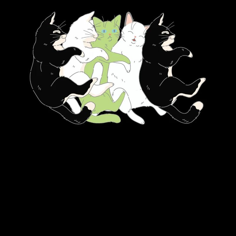 LGBTQ Flag - Cute Cat Stack Agender