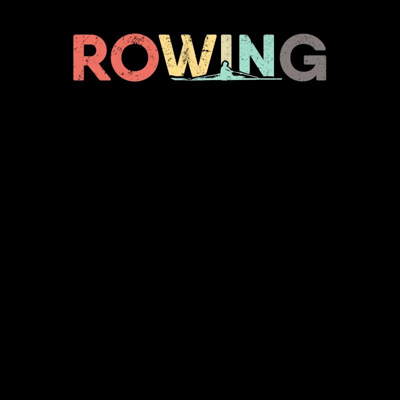 Retro Rowing Rowing Rowing Boat Vintage Rowing