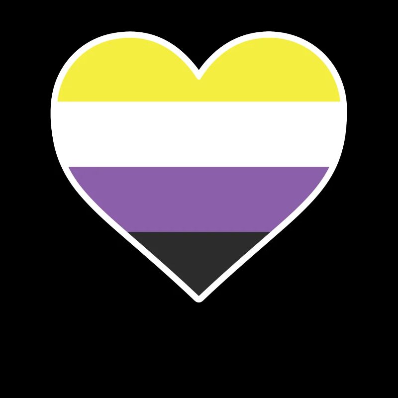 LGBT-Herz - LGBTQIA Non Binary