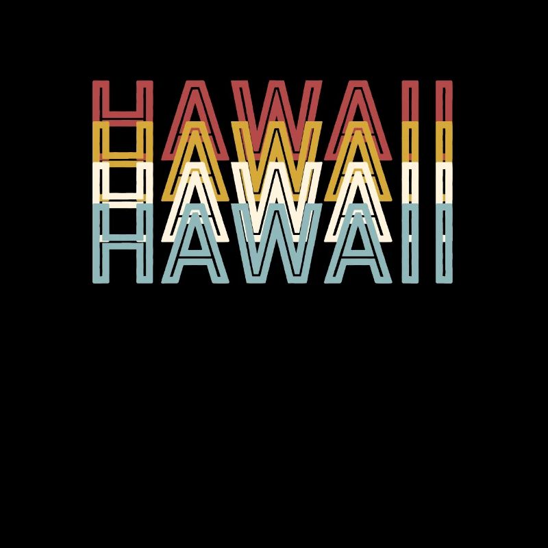 US 70er Retro State Vintage Hawaii