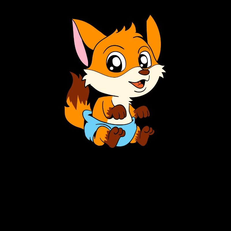 Bébé renard kawaii