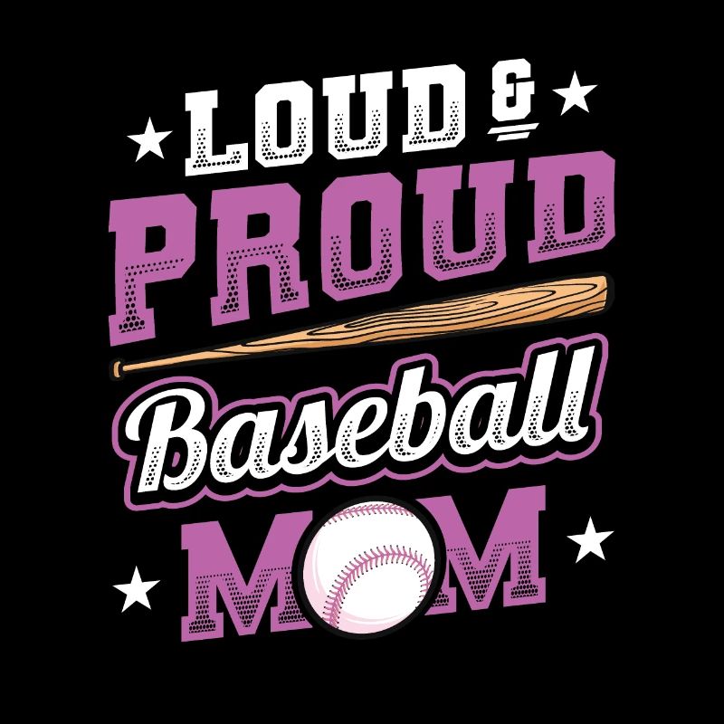 Laut und stolzer Baseball-Mutter