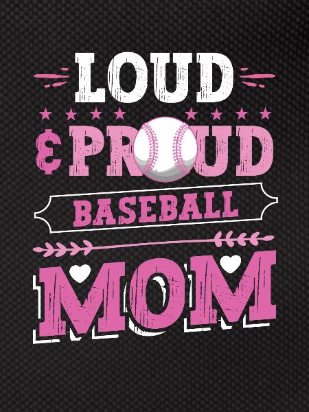 Laut und stolze Baseball-Mutter