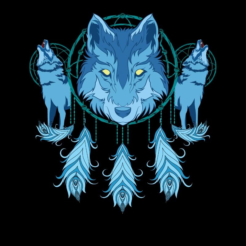 Wolf Dream Catcher