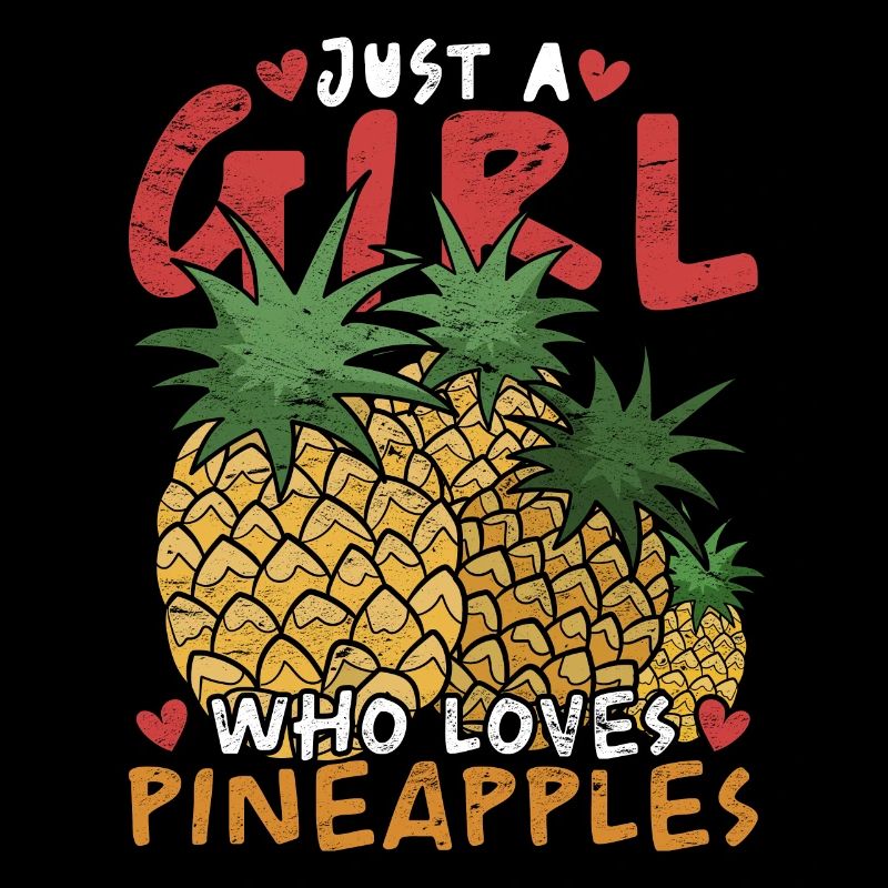 Sommer Geschenk Frucht Obst Mädchen Ananas