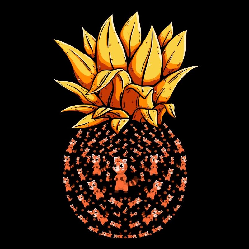 Tier Geschenk Ananas Roter Panda