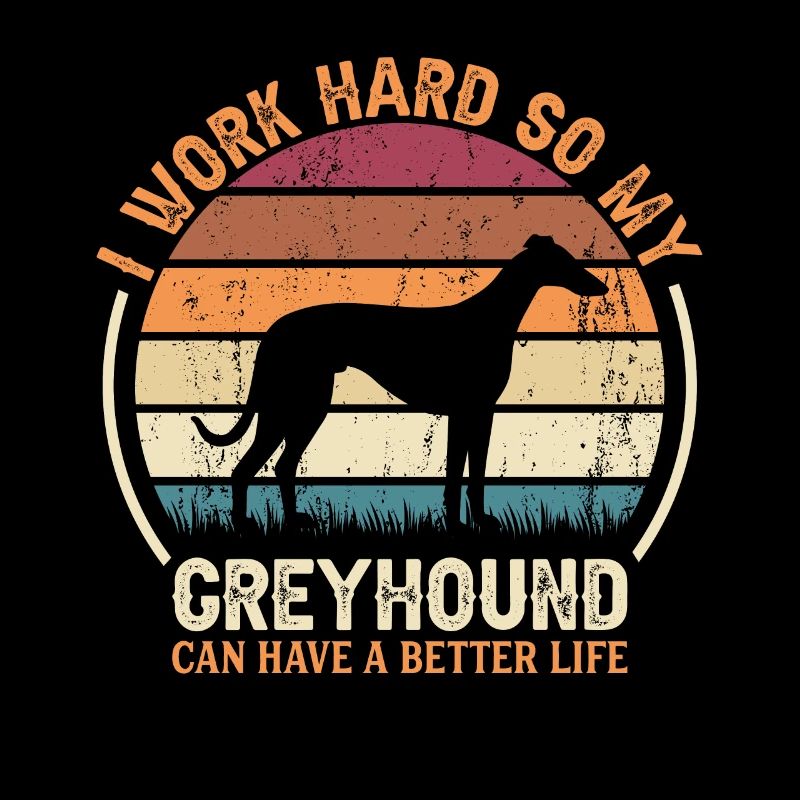 Hart Arbeiten - Retro Greyhound
